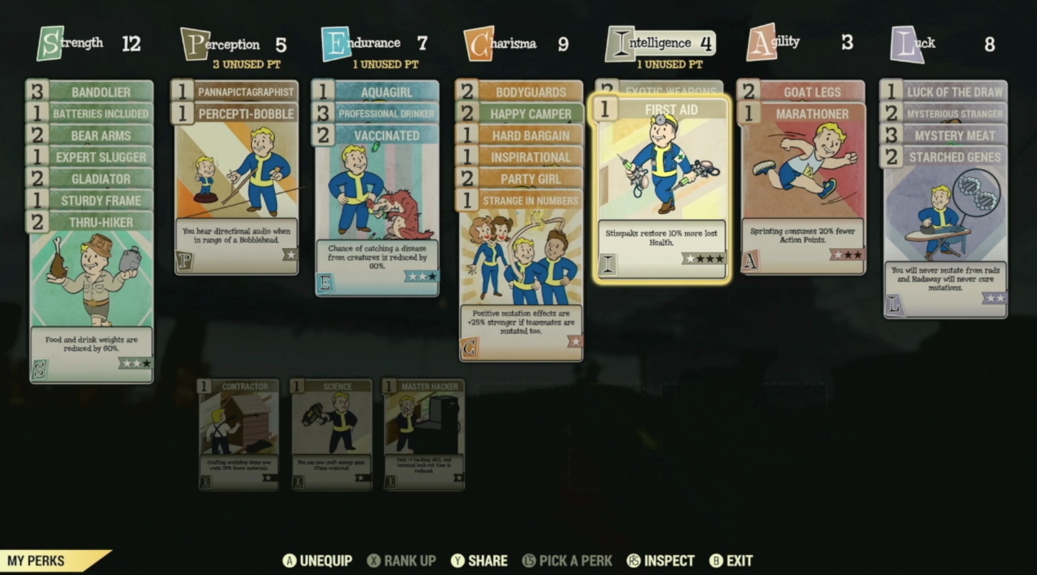 Cartas Fallout 76