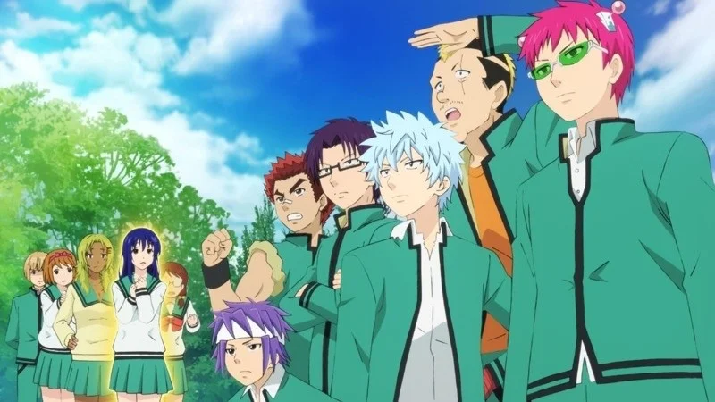 Colaboração entre Gintama e Saiki Kusuo no Psi Nan