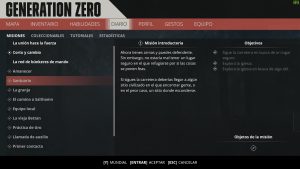Generation Zero - Rol de mesa, habilidades e inventario 1