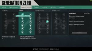 Generation Zero - Rol de mesa, habilidades e inventario 2