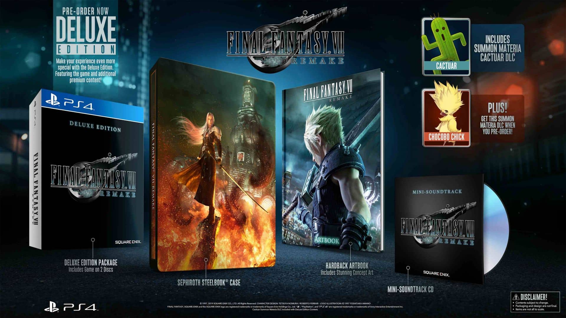 E3 Final Fantasy VII Remake, deluxe edition
