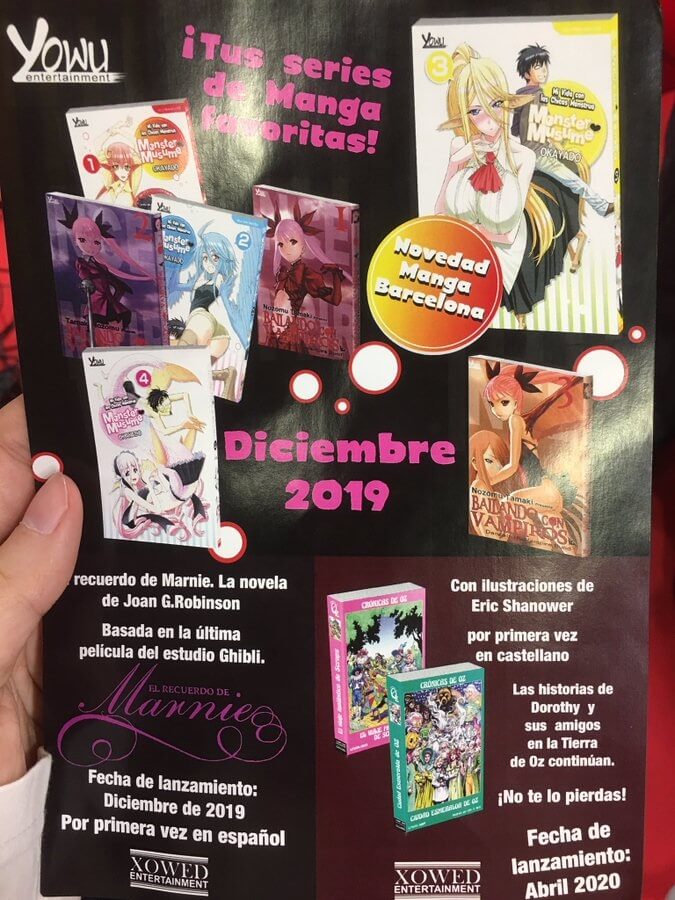 Novedades Yowu Entertainment Salón del Manga BCN 2019