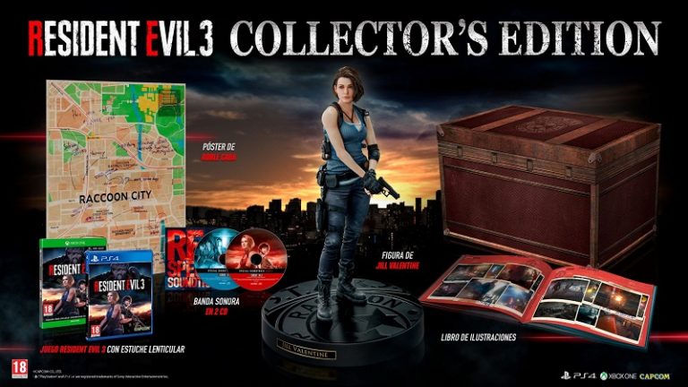 Contenido de la edición coleccionista de Resident Evil 3
