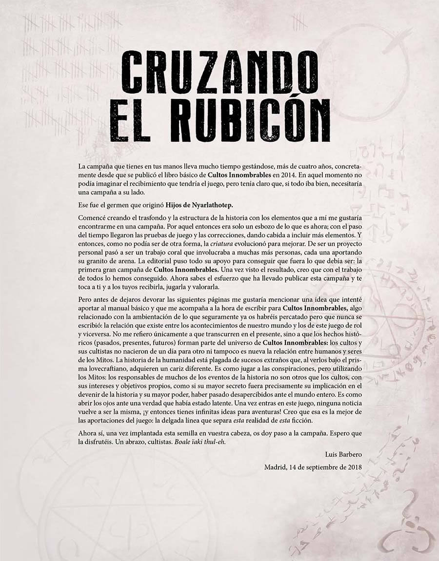 Reseña Hijos de Nyarlathotep