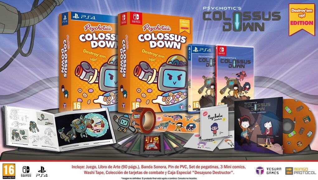 ¡Que brutalidad de edición física! 'Colossus Down' llegará a PS4 y Switch (2)