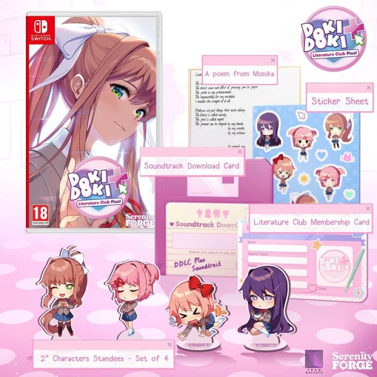 Doki Doki Literature Club Plus ya está disponible en formato físico para Nintendo Switch