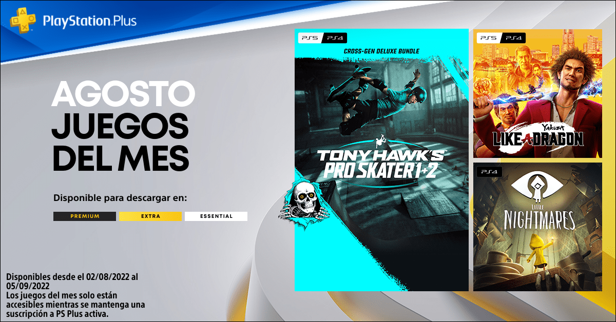 Ya sabemos cuáles son los juegos del PS Plus de agosto de 2022