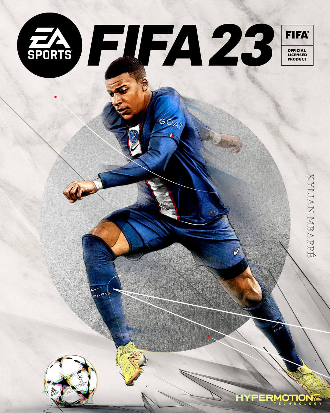 Portada de FIFA 23 con Mbappé en la edición estándar