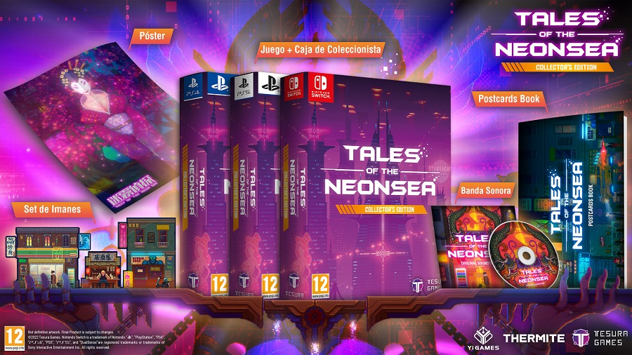 Características y ediciones de Tales of de Neon Sea en formato físico