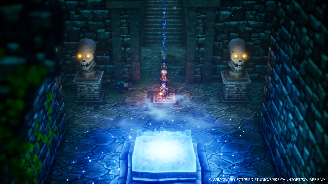 Dragon Quest III HD gameplay mazmorras