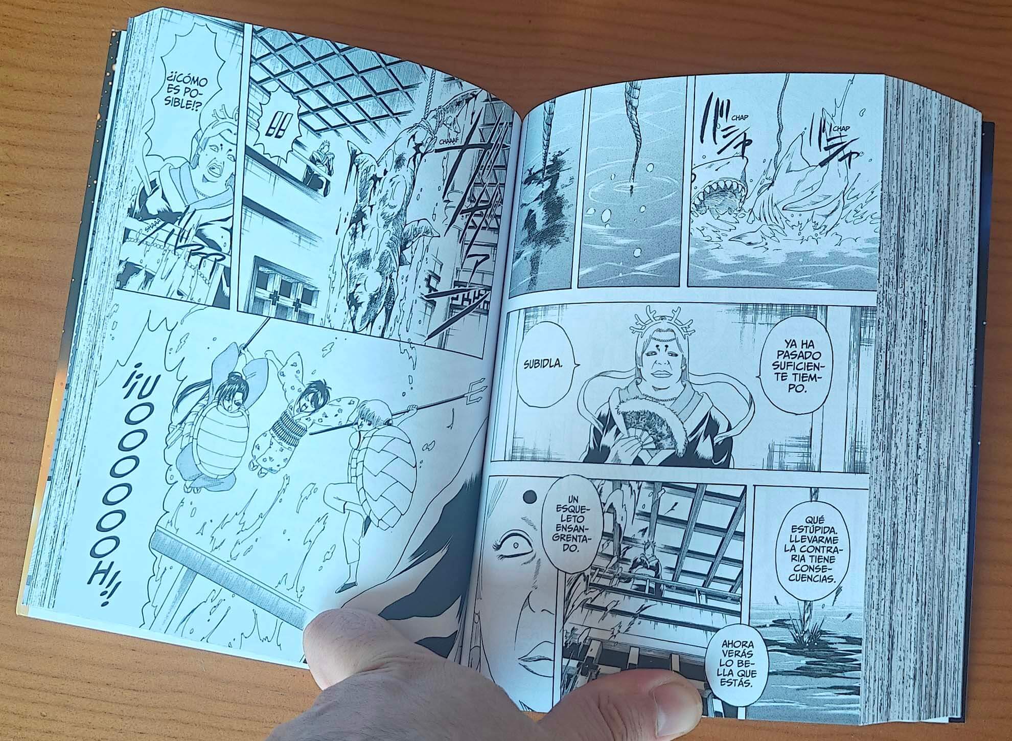 Reseña del manga Gintama n.º 7 | El humor absurdo y la acción pueden ir de la mano aunque parezca que no.