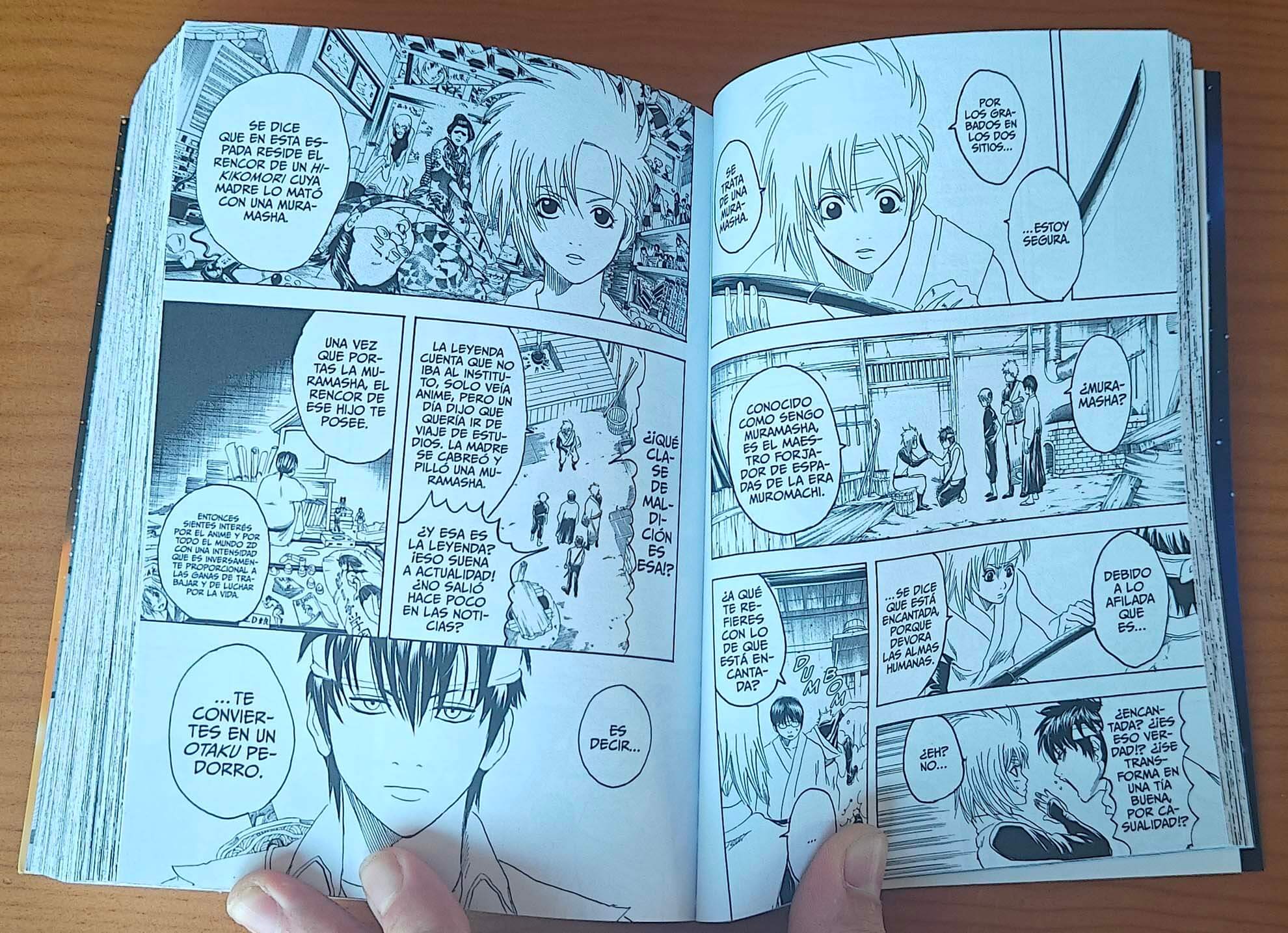 Reseña del manga Gintama n.º 7 | La traducción sigue estando a la altura y adaptaciones como "un otaku pedorro" encajan muy bien.