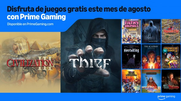 Amazon Prime Gaming agosto 2025