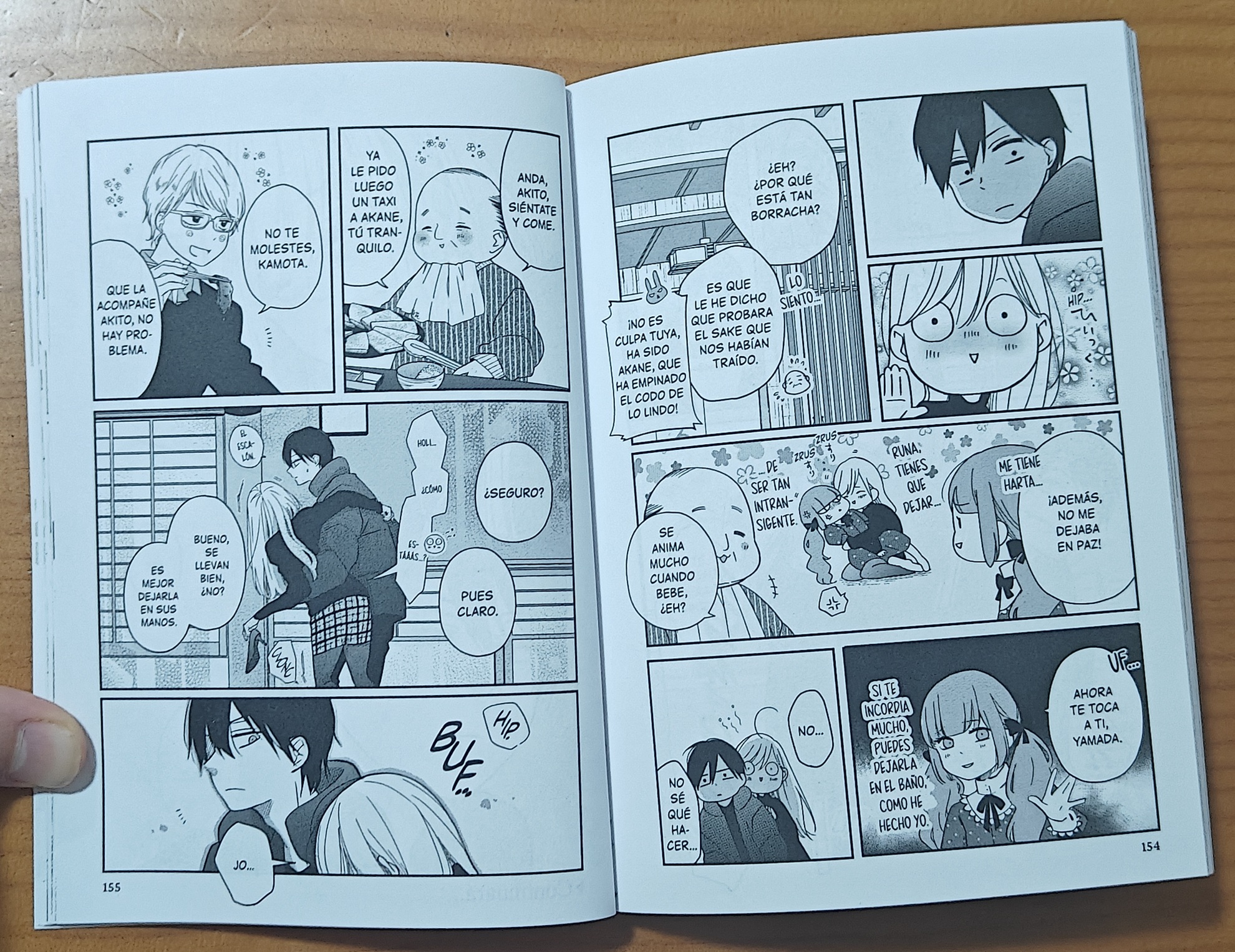 Reseña manga Mi amor por Yamada está al nv. 999 n.º 4 | Yamada se marcha a casa tras cuidar de Akane.