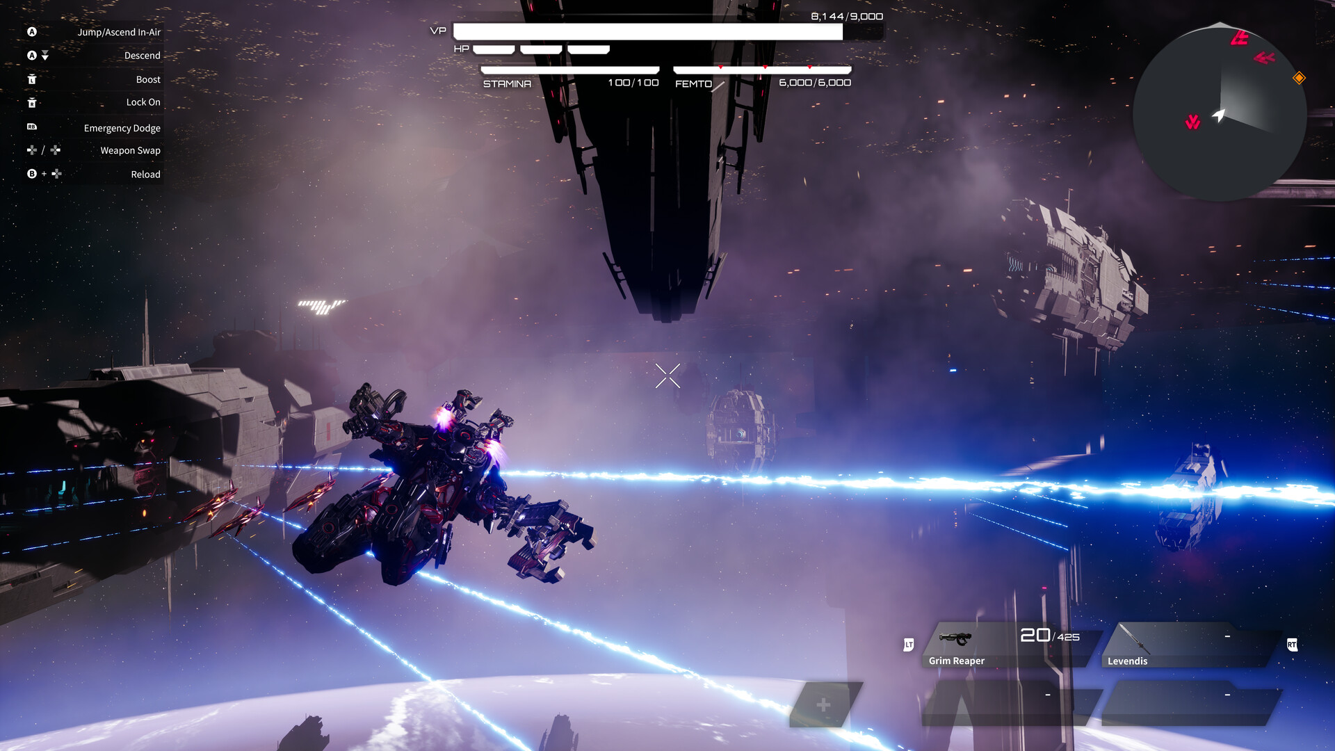 Análisis de Daemon X Machina: Titanic Scion (captura de Steam) | ¿Alguién había pedido batallas espaciales? Pues también las tienes, más o menos.