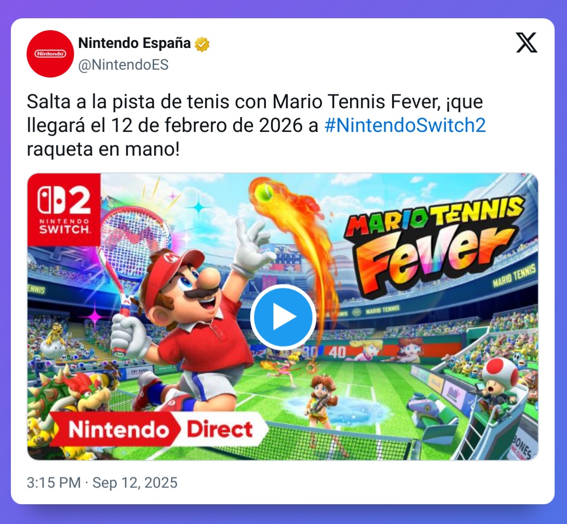 Descubre Mario Tennis Fever: la nueva revolución del tenis en Nintendo Switch 2