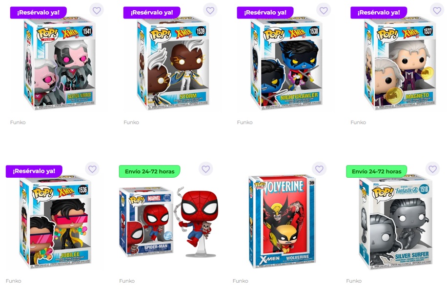 Distintos Funko Pop de Marvel ya disponibles
