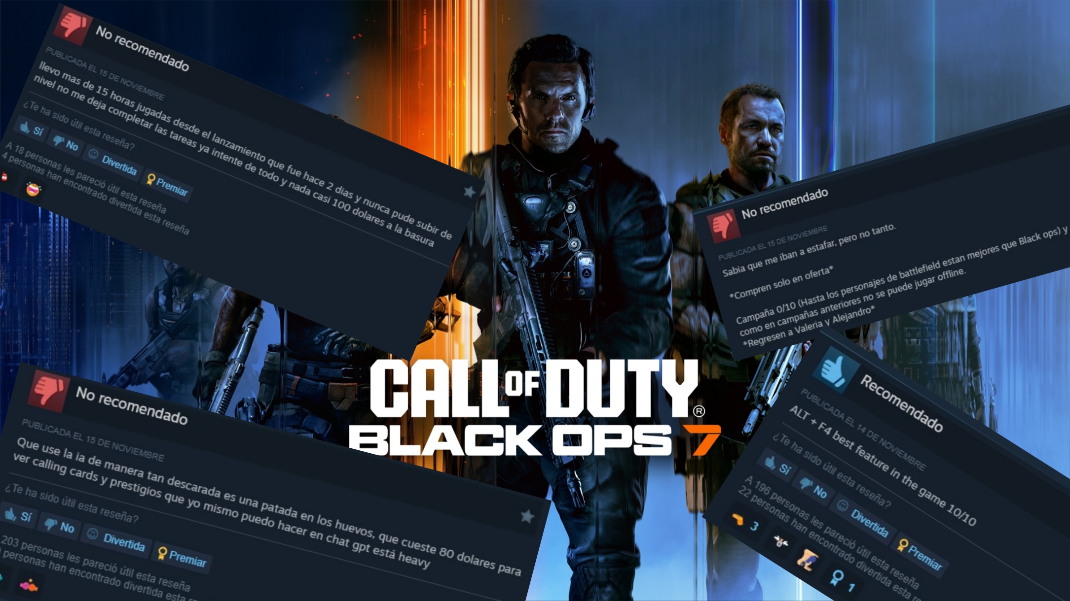 Call of Duty Black Ops 7 el peor puntuado de la saga