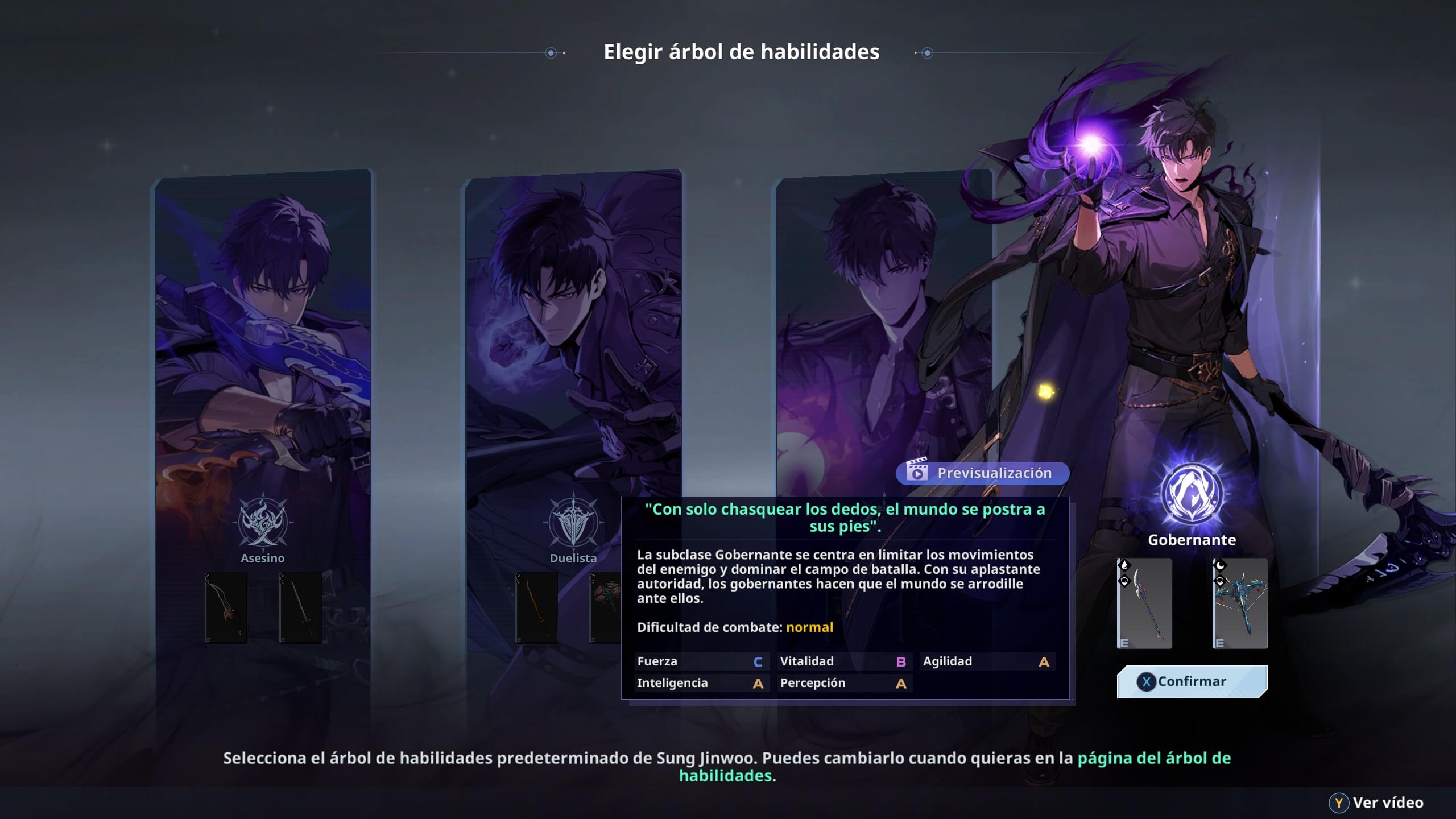 Análisis de Solo Leveling Arise: Overdrive | Las distintas clases de Sung en el juego.