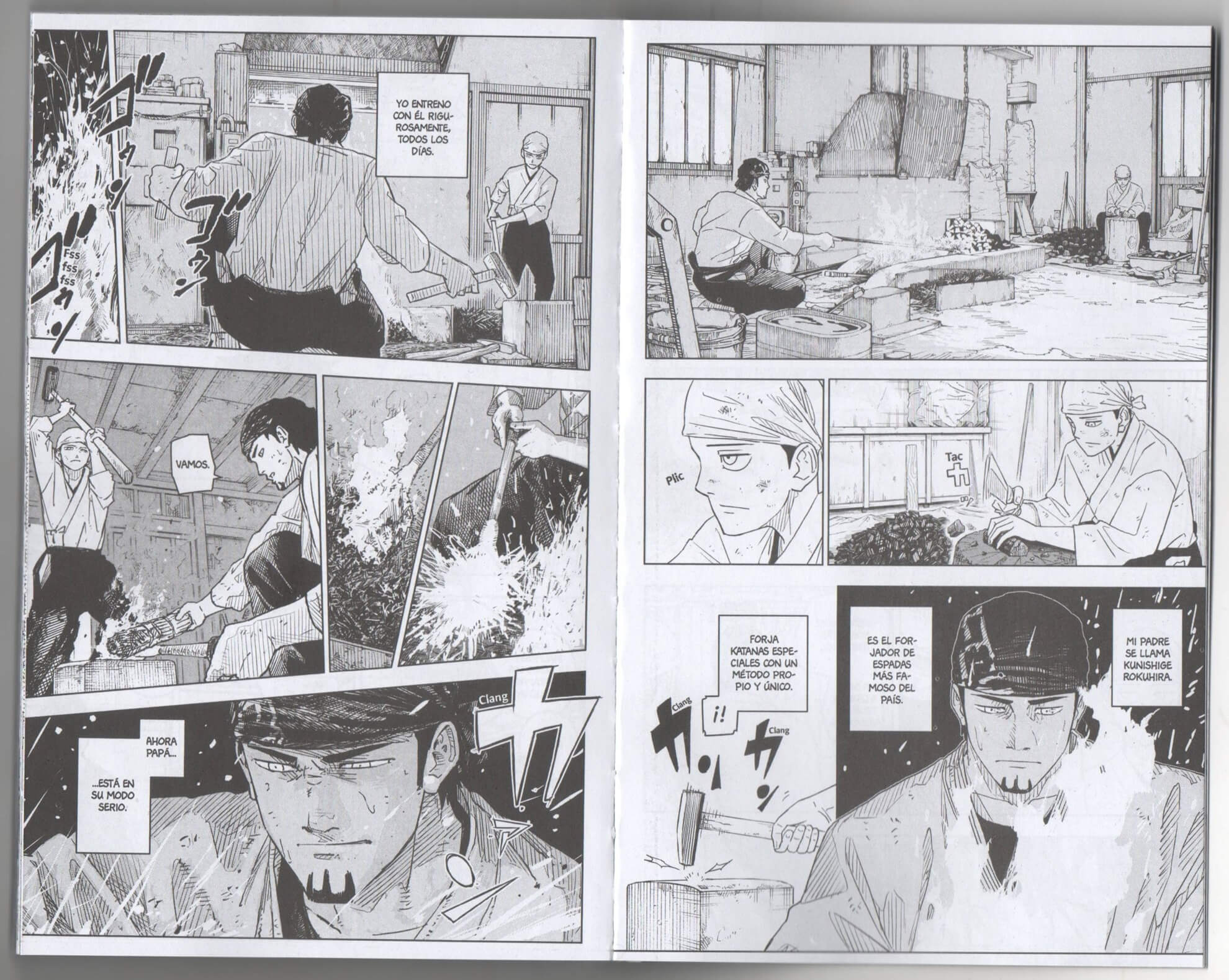 Reseña manga Kagurabachi n.º 1 | Chihiro, el protagonista, es el hijo de un herrero en busca de venganza.