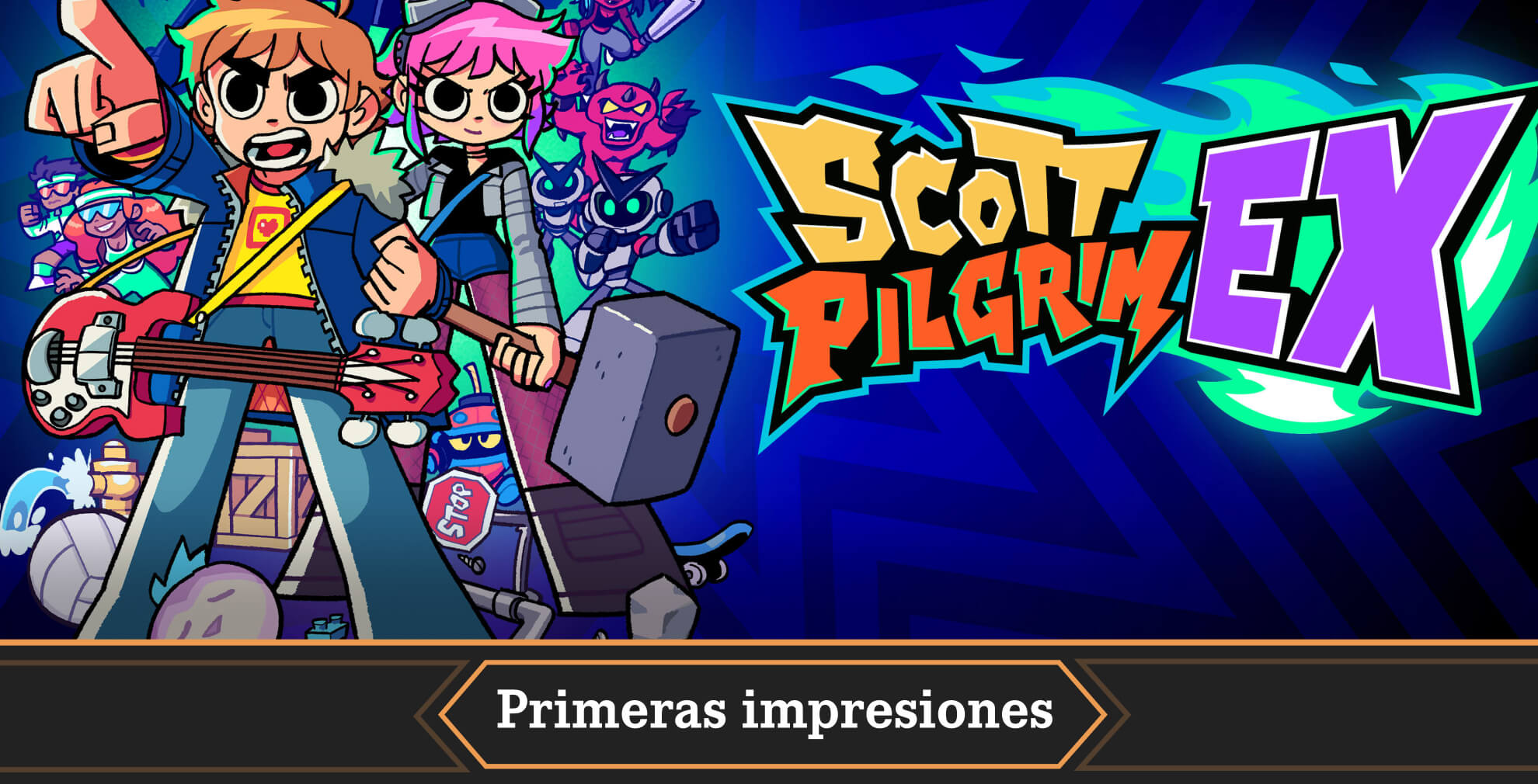 Portada primeras impresiones scott pilgrim ex