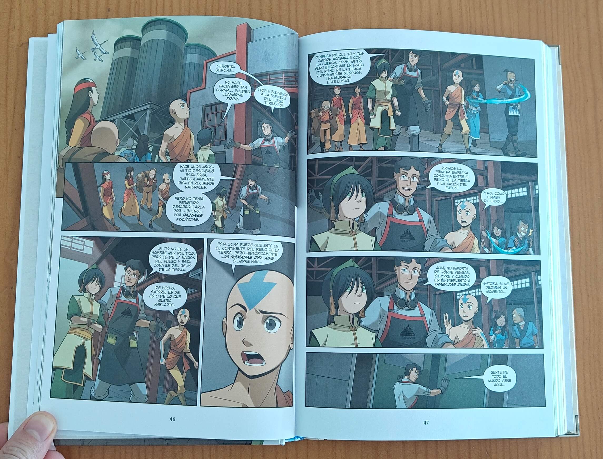 Reseña de Avatar: La Grieta | El cómic aborda mucho el contraste de pasado vs. futuro.