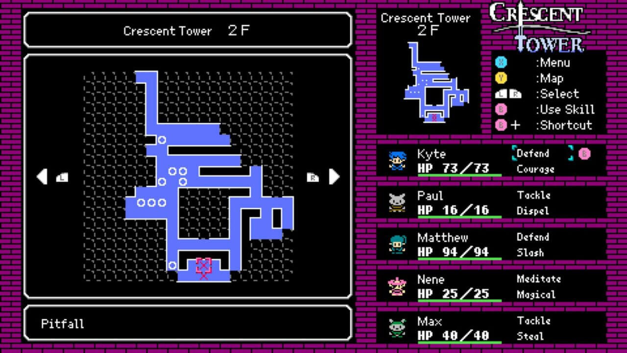 Análisis de Crescent Tower | A medida que exploramos se va generando el mapa, también es adictivo.