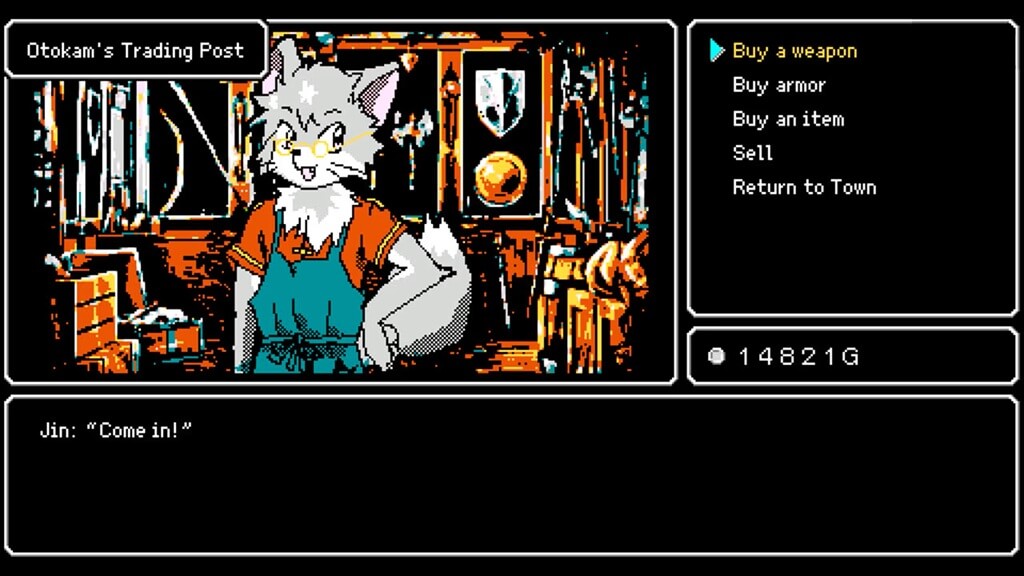 Análisis de Crescent Tower | No solo es clásico en jugabilidad, también en cuanto a tiendas.