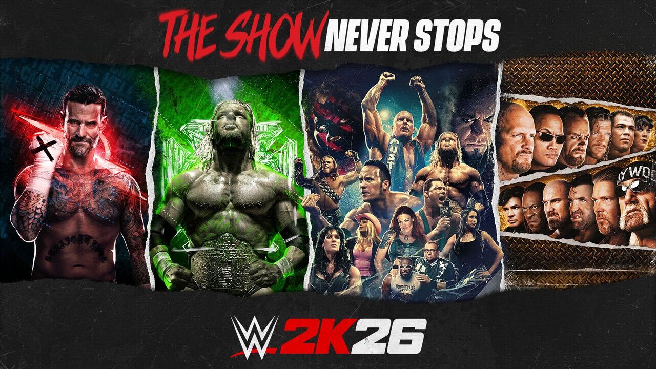 WWE 2K26 presenta su roster con 400 luchadores jugables desde el primer dia, su Edición King of Kings y un despliegue visual impresionante