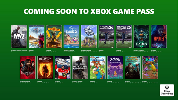 Estos son los juegos de Xbox Game Pass en abril de 2026