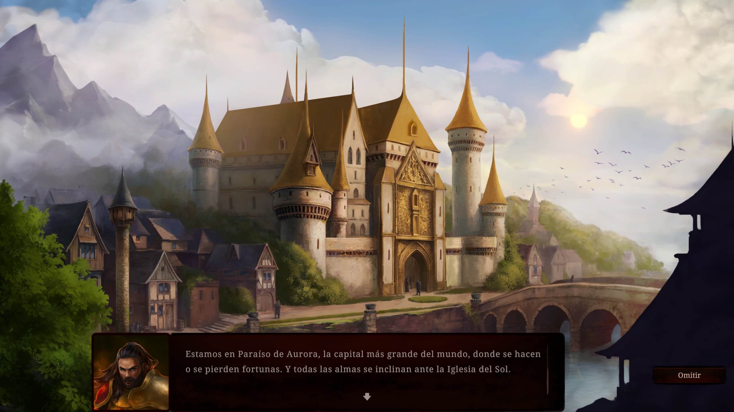 Análisis de Valor of Man | El juego está traducido al español y narra su historia con diálogos en combate y artes fijos.