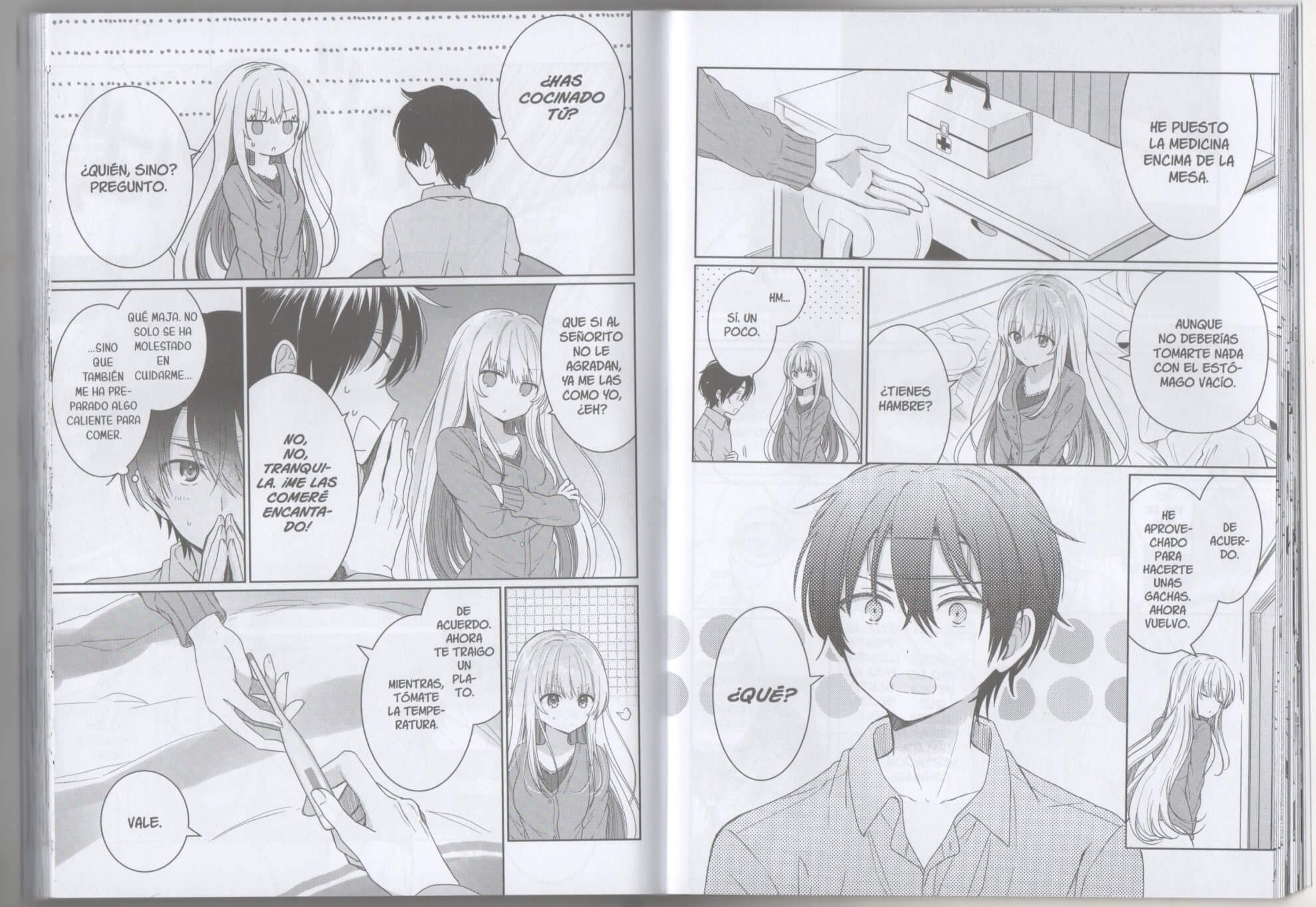 Reseña de El ángel de al lado me mima demasiado n.º 1 | Las caras de Shiina son de lo mejor del dibujo.