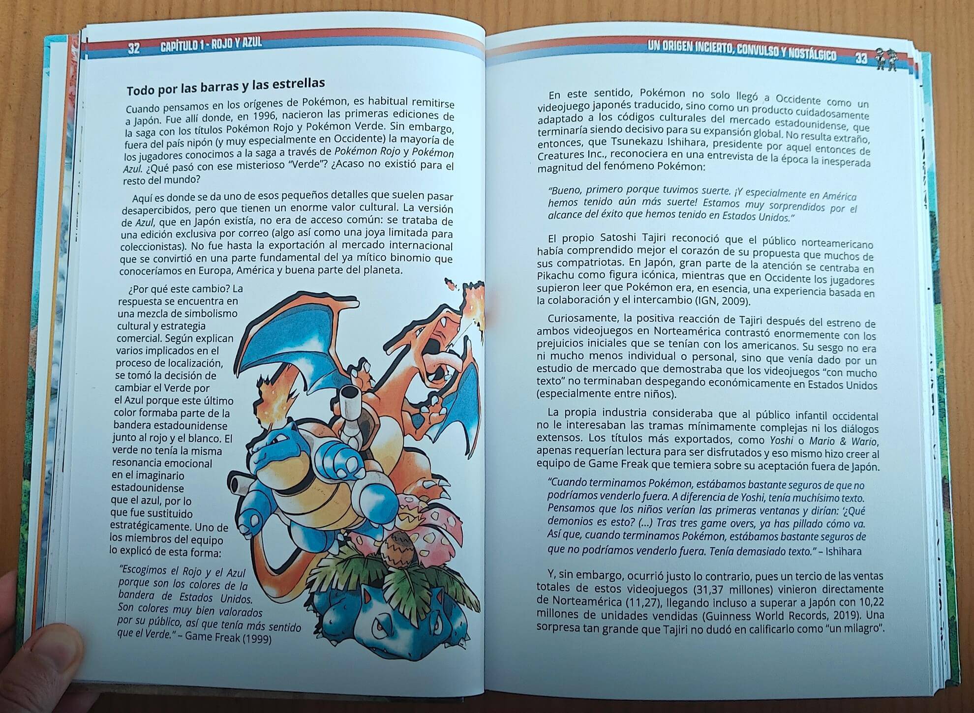 Reseña de 1001 curiosidades PKMN: 1.ª generación | Interior