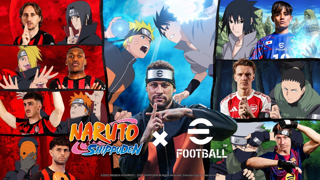 colaboración de eFootball x Naruto Shippuden: Neymar y Kubo se convierten en shinobi hasta el 14 de mayo. ¡Gratis!