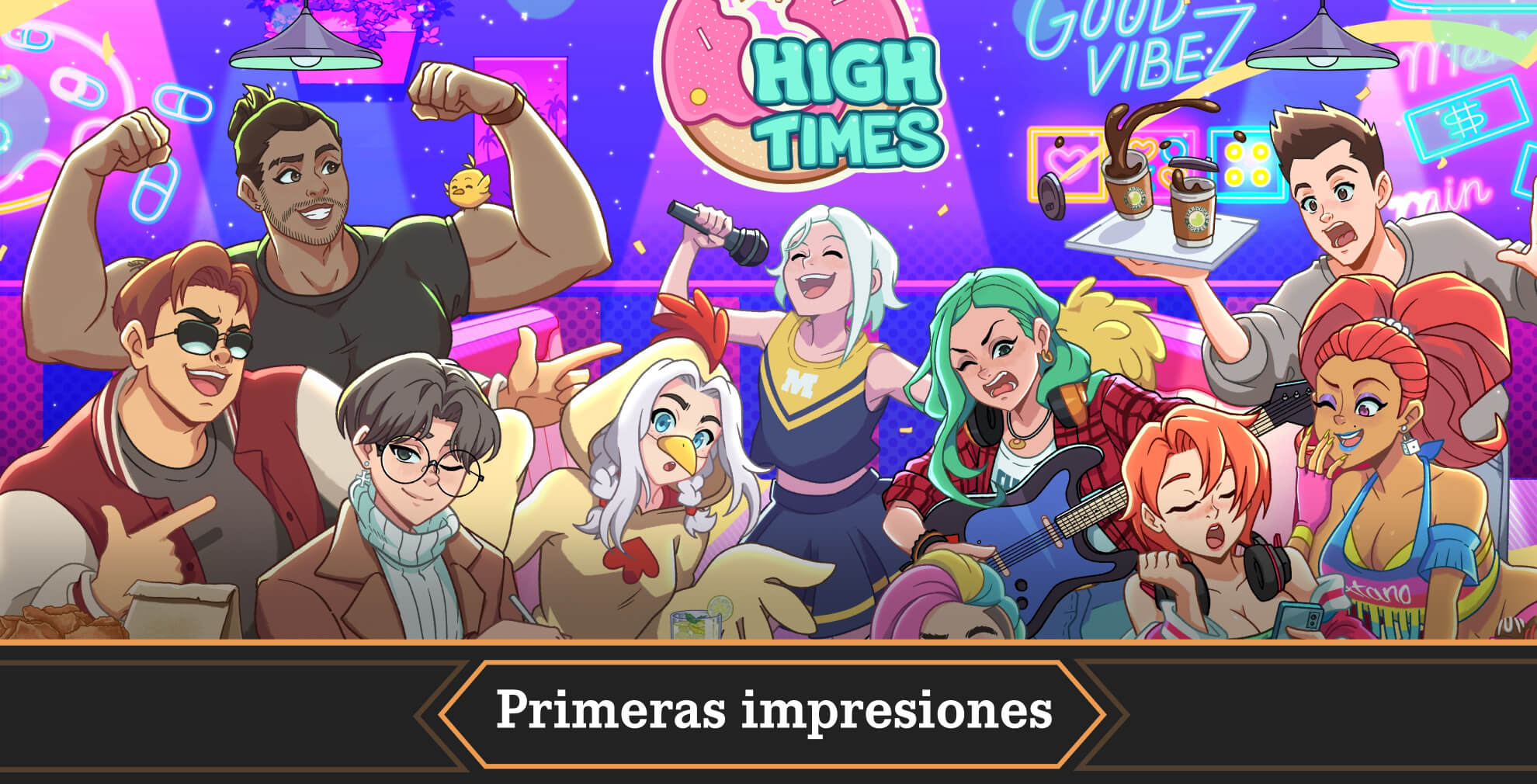 Portada primeras impresiones High Times Dating Cooking sim