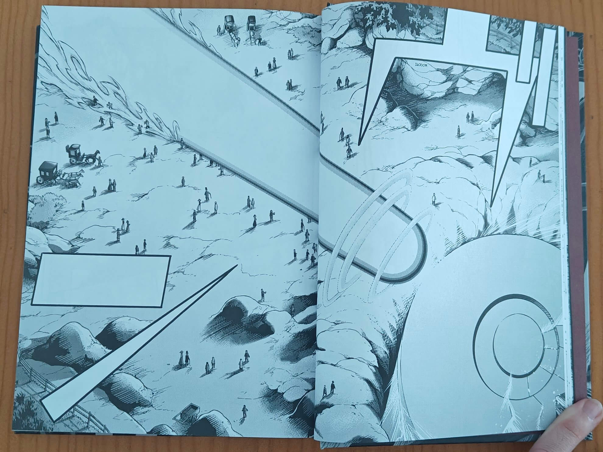 Reseña del manga La guerra de los mundos (edición integral) | Un cuadro en el que supongo que tenía que haber texto.