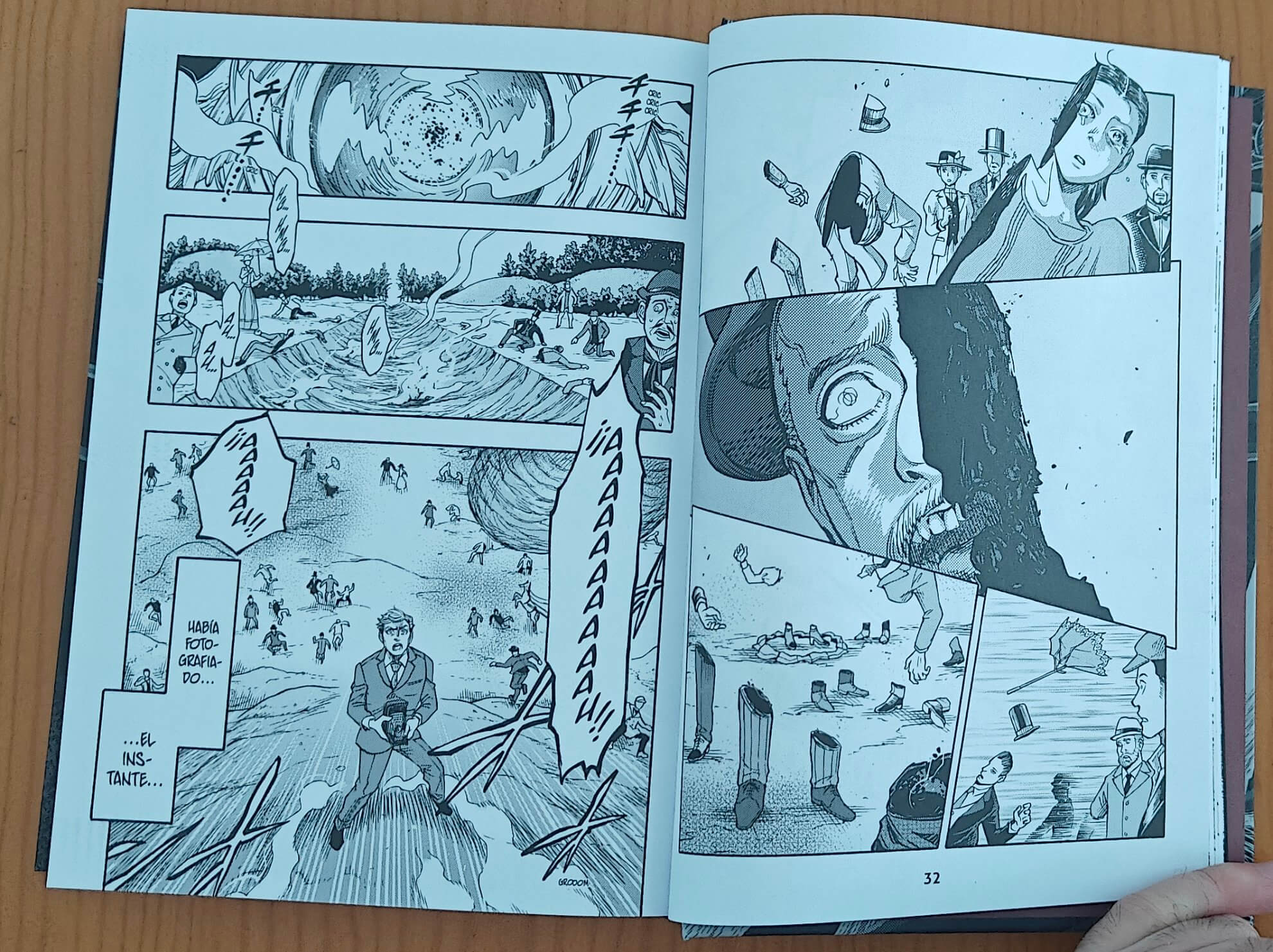 Reseña del manga La guerra de los mundos (edición integral) | Un cuadro en el que supongo que tenía que haber texto.