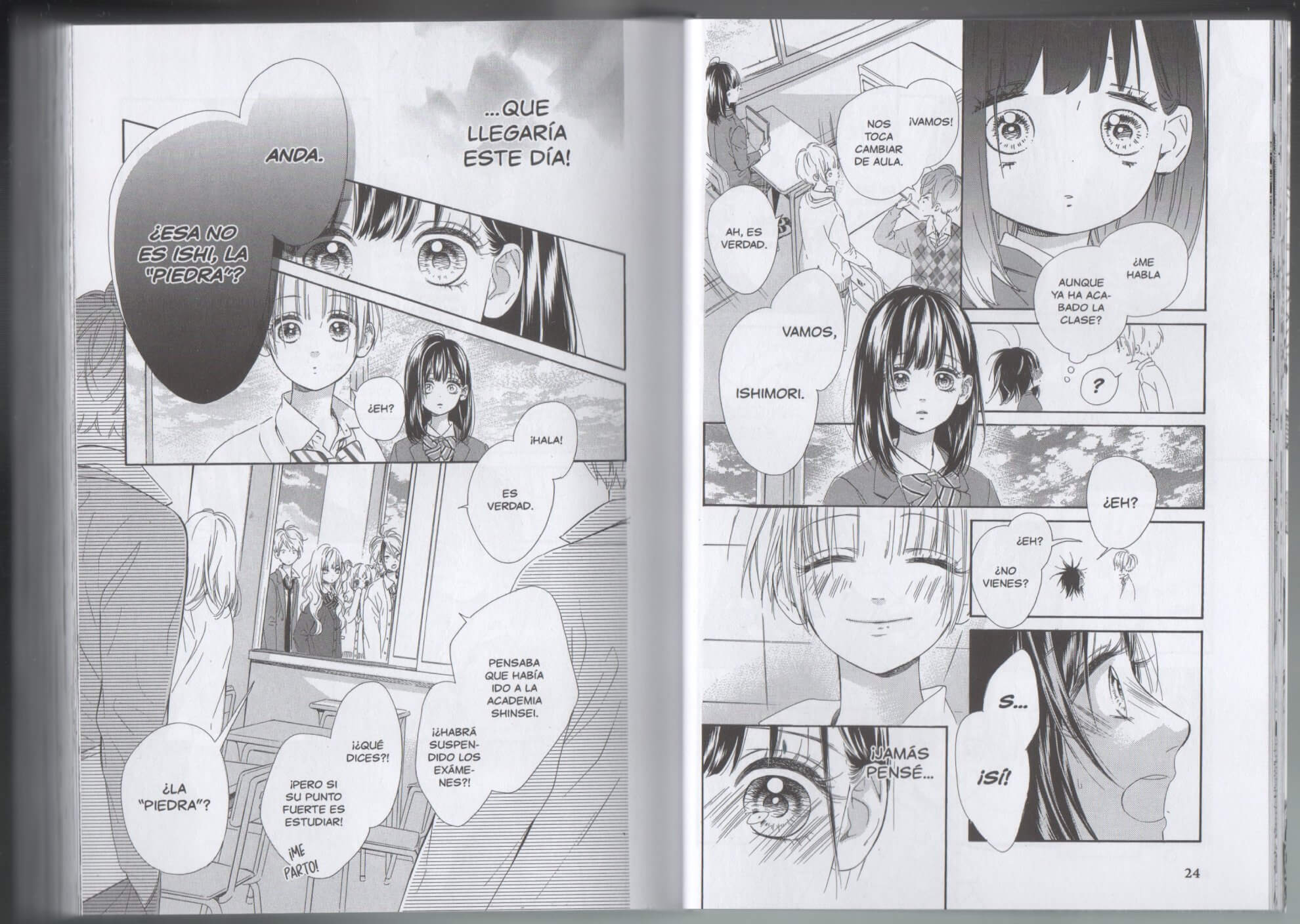 Reseña del manga Honey Lemon Soda n.º 1 | Los ojos transmiten muchísimo en este manga incluso en viñetas más cómicas.