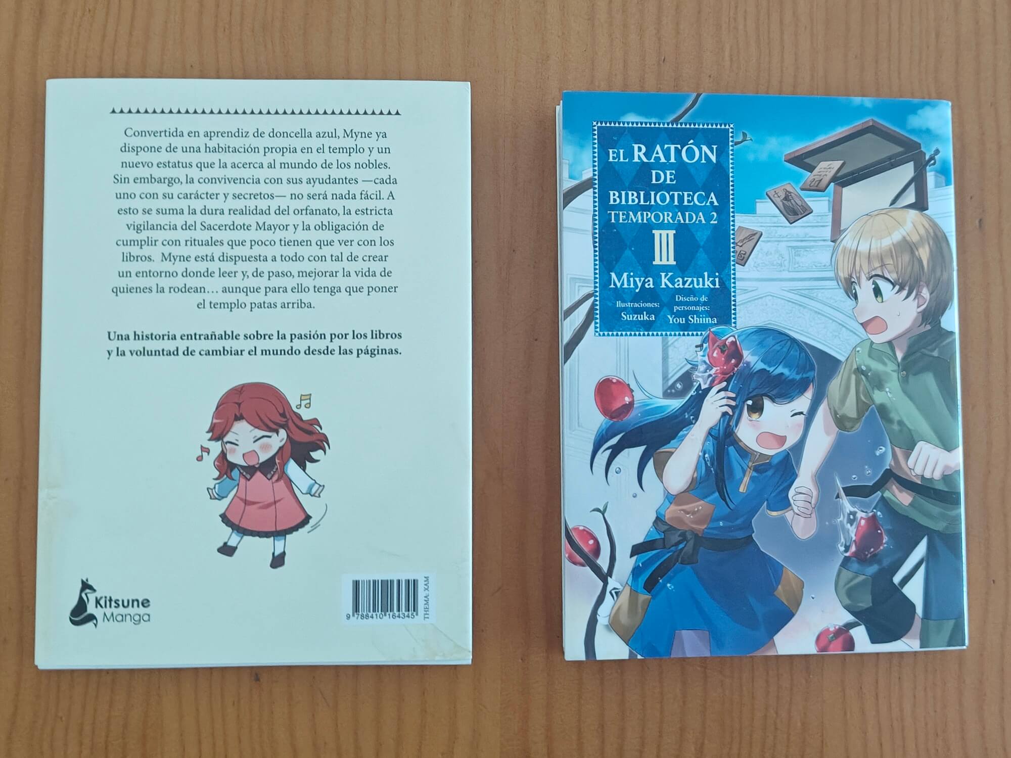 Reseña manga El ratón de biblioteca n.º 2 + 3 temporada 2: fotos portada y contraportada tomos 2 y 3 el raton de biblioteca (1)