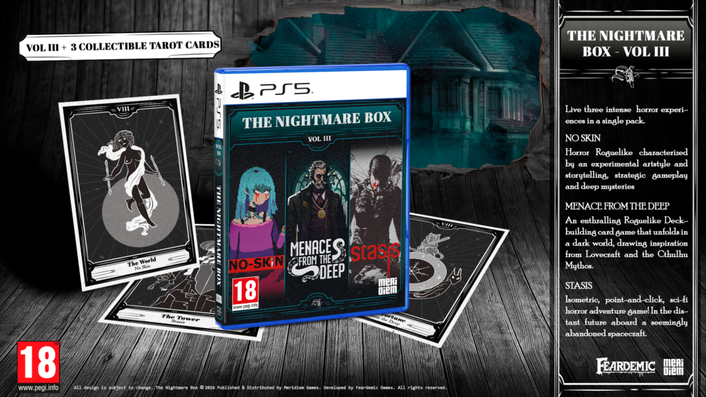 The Nightmare Box Vol. 3 reúne tres pesadillas indie distintas y confirma su fecha de lanzamiento físico para PS5.