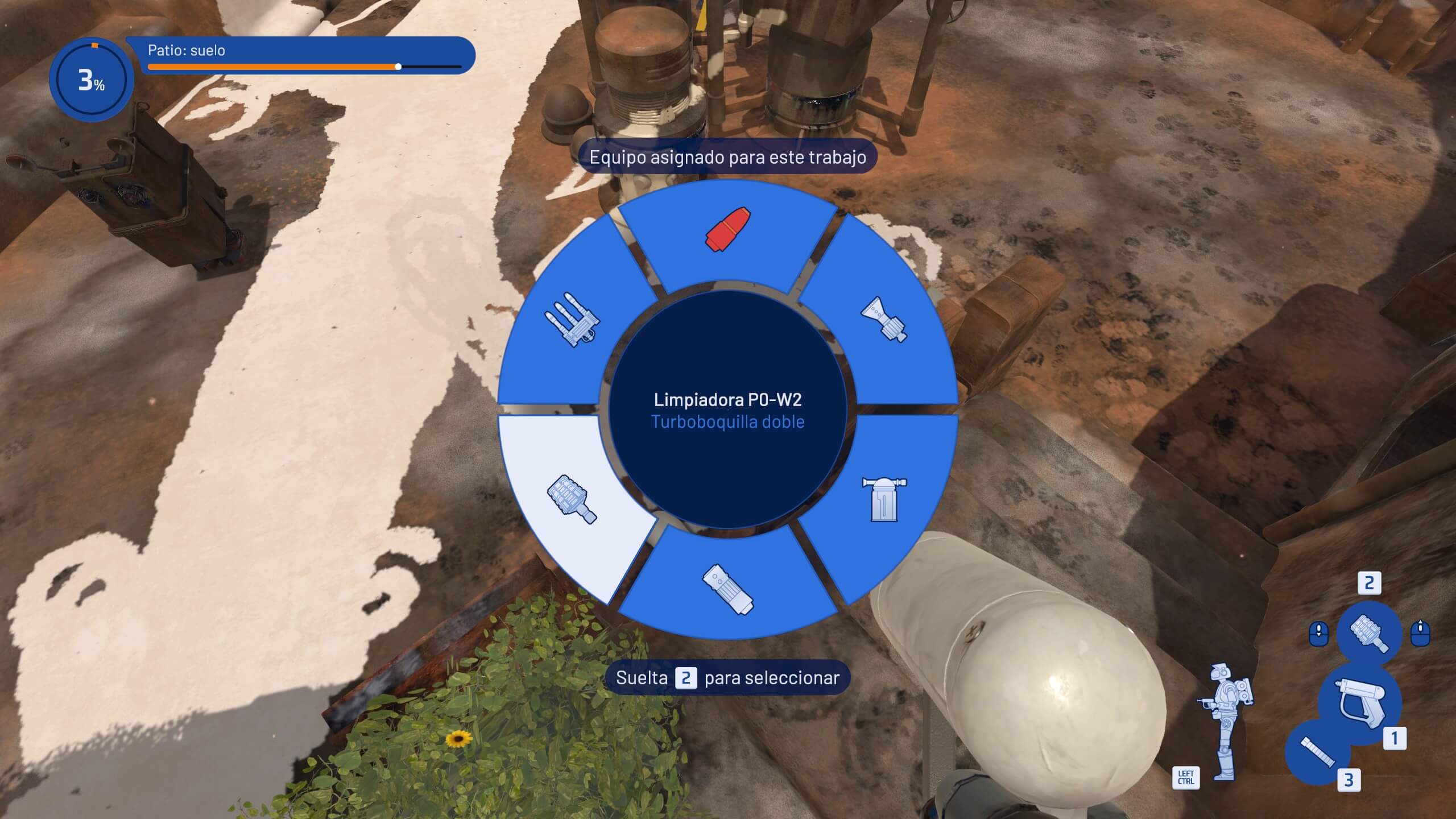 Análisis de PowerWash Simulator 2 - Star Wars Pack Interfaces herramientas