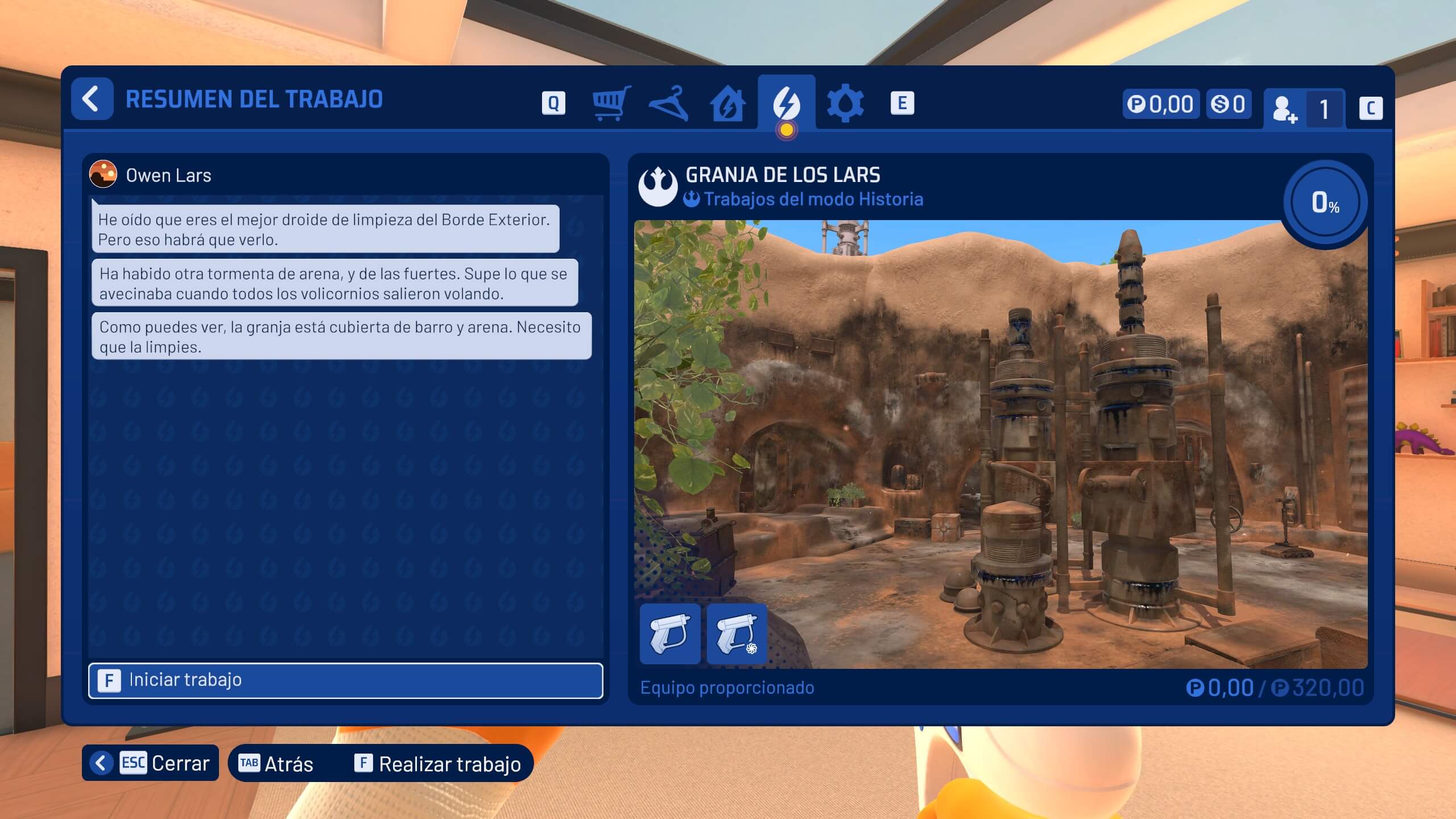 Análisis de PowerWash Simulator 2 - Star Wars Pack | Interfaces