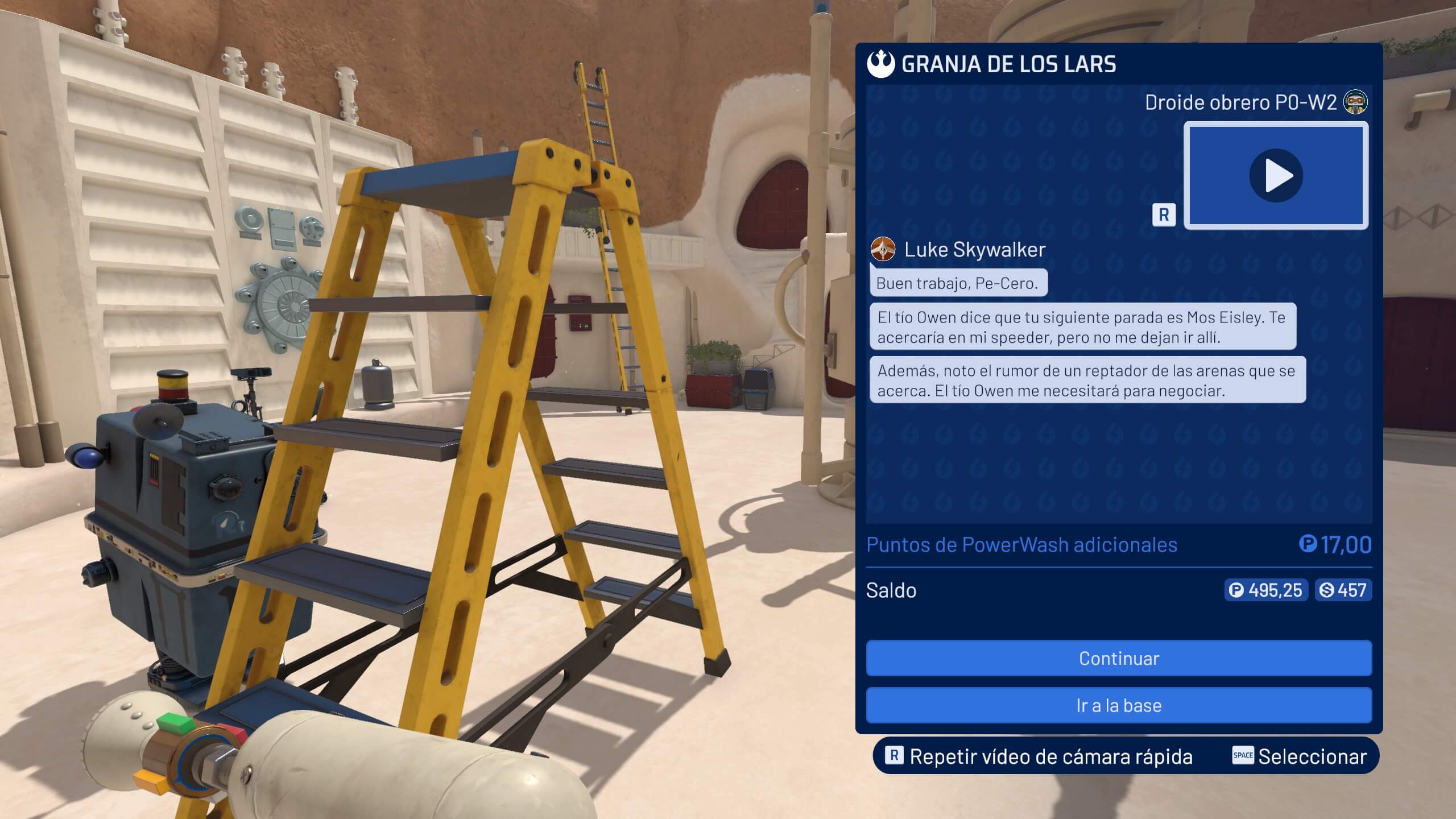 Análisis de PowerWash Simulator 2 - Star Wars Pack | Interfaces