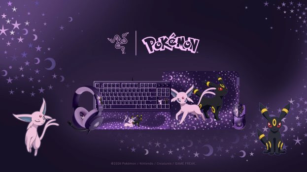 Razer lanza una colección inspirada en Espeon y Umbreon con periféricos gaming que ya puedes conseguir en varias regiones.
