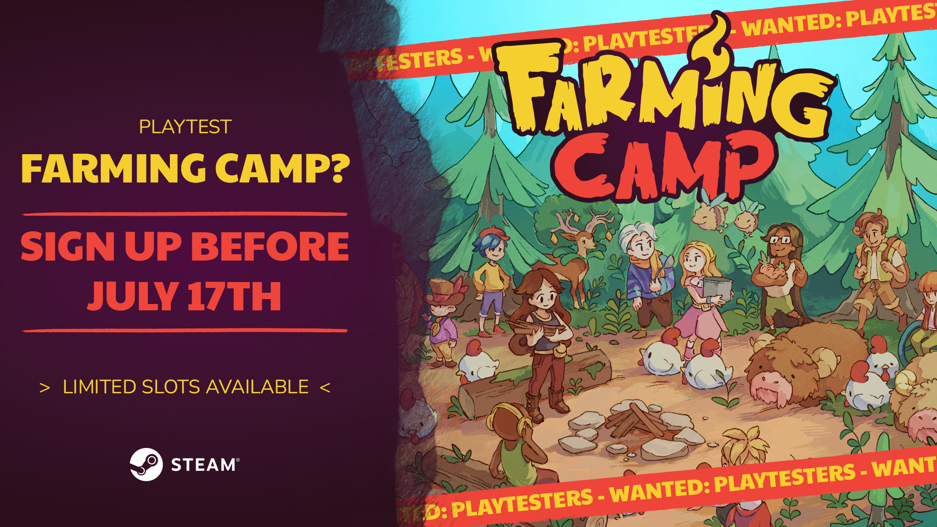 Ya se puede apuntar al playtest de Farming Camp en Steam. Te contamos cuándo empieza, cómo conseguir acceso y qué incluye esta prueba.