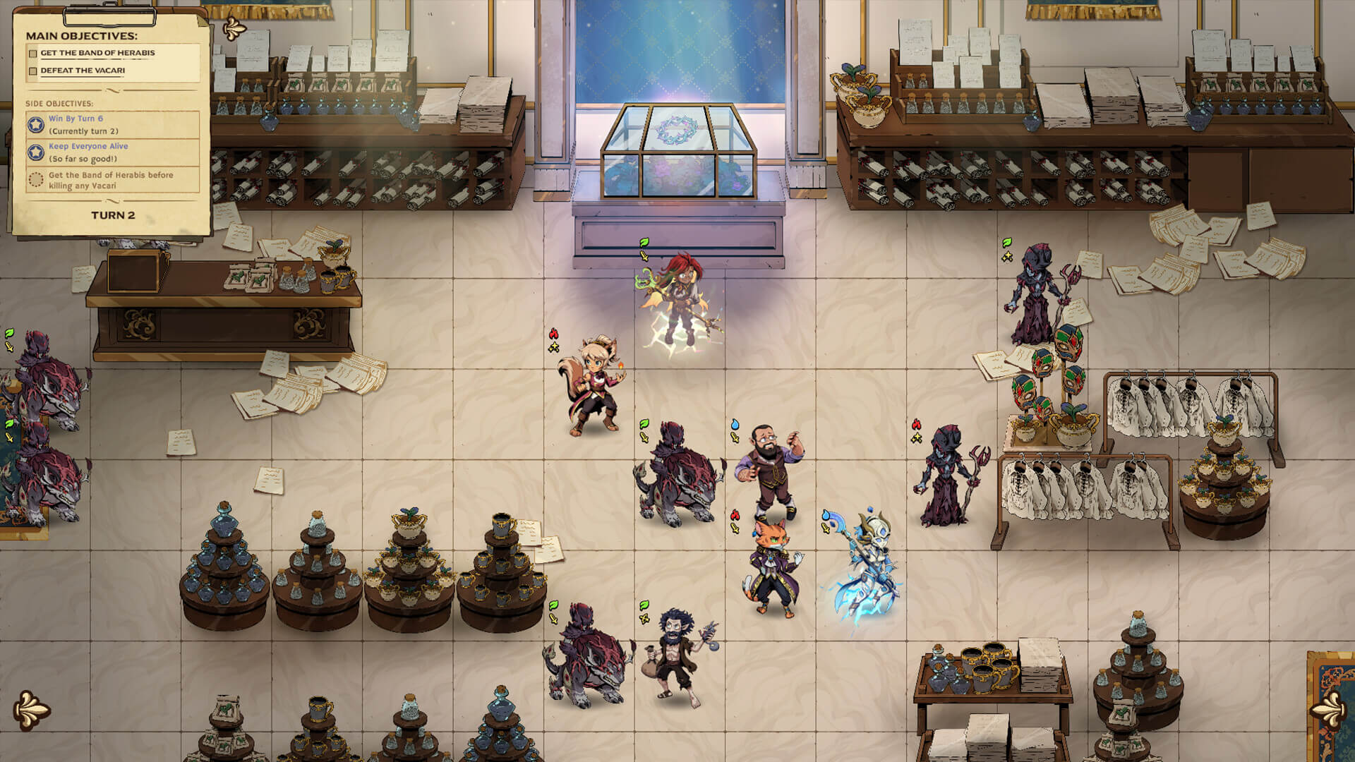 Análisis de Ledgerbound (captura de Steam) | Otro escenario por cuadrículas.
