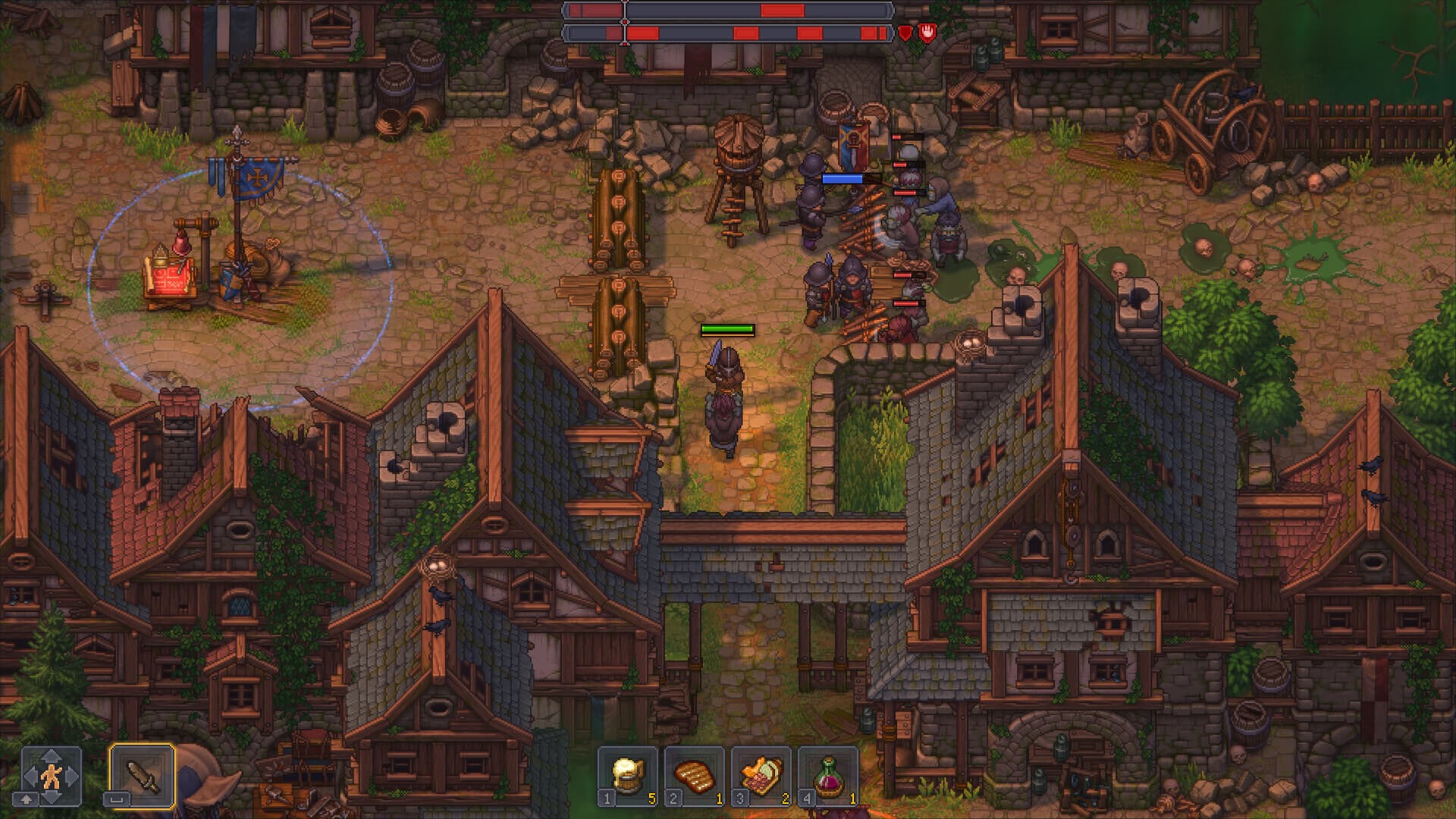 Análisis Graveyard Keeper | Defendiendo la ciudad (captura de Steam en la que se ve mejor lo que muestra)