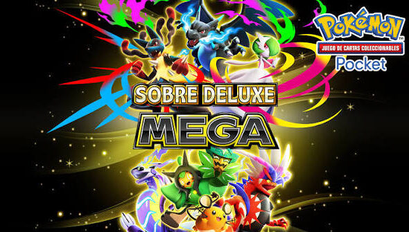 Pokémon TCG Pocket estrena el Sobre Deluxe Mega, una expansión limitada hasta finales de octubre con una carta de cuatro diamantes.