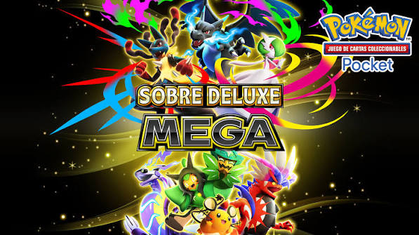 Pokémon TCG Pocket estrena el Sobre Deluxe Mega, una expansión limitada hasta finales de octubre con una carta de cuatro diamantes.