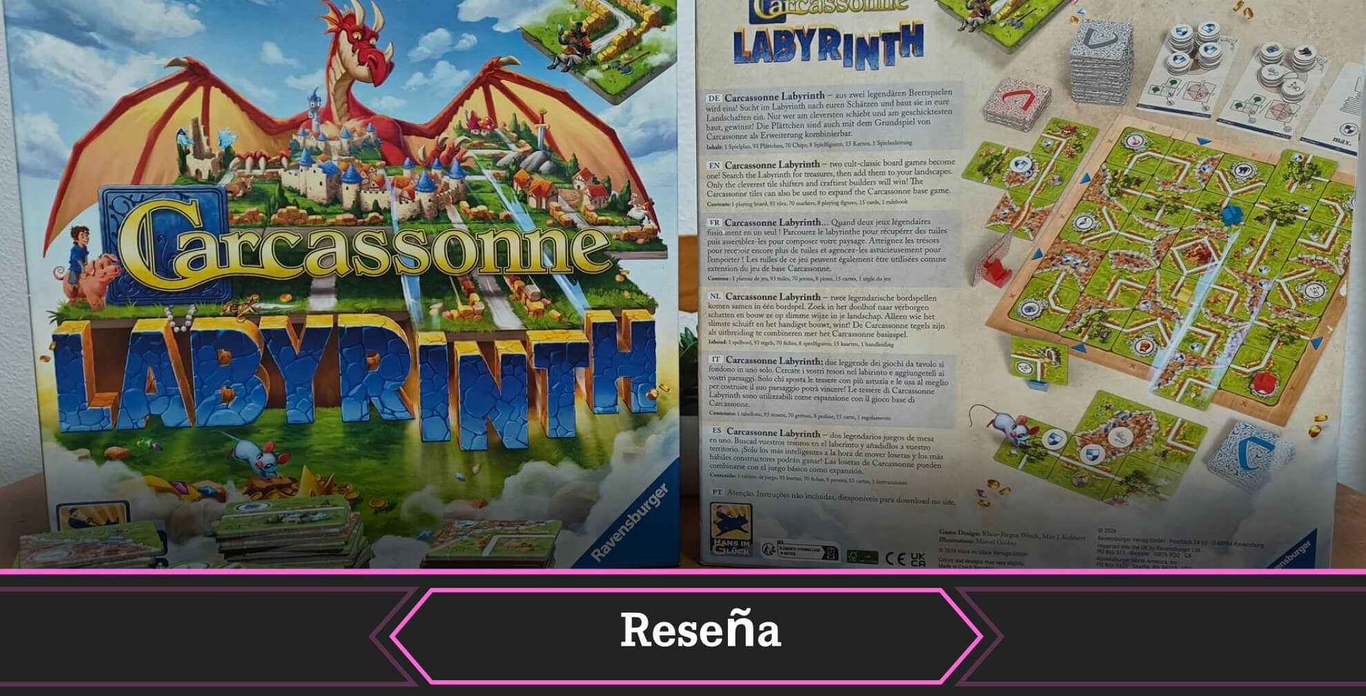 Novedades juegos de mesa Carcassonne Labyrinth